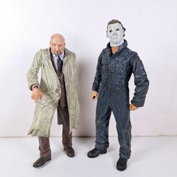 Halloween The Night he Came Home - Dr Loomis & Michael Myers - NECA Figures - 7 Inch 2004