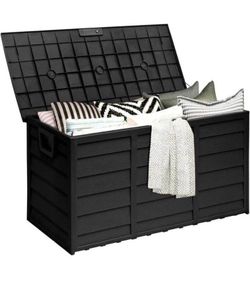 Patio outdoor storage box caja de exteriors caja de almacenamiento 75 gallon