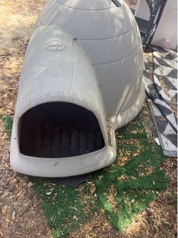 Dog igloo house indigo