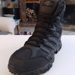 (Size-12) Like New, Men's, Merrell Work Moab 2 8 Inch Tactical Boot Soft Toe Black
 