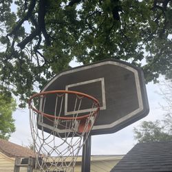 Basketball Hoop And Basket Balls 