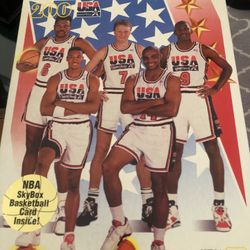 1992 USA Basketball 200 Piece Puzzle With Skybox basketball card… New/sealed