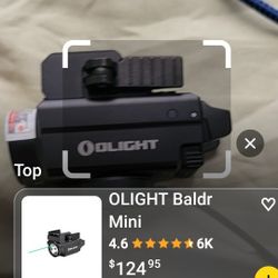 OLIGHT Baldr S Blue Beam 800 Lumens Magnetic USB Rechargeable Tactical Flashlight with White LED Combo