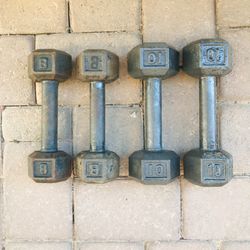 8 & 10 Lb Dumbbell Set