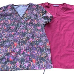 Women’s Scrub Top 2 pack size LARGE