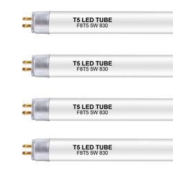Wesome 12in F8T5 LED Replacement Bulbs 3000K - 4 Pack
