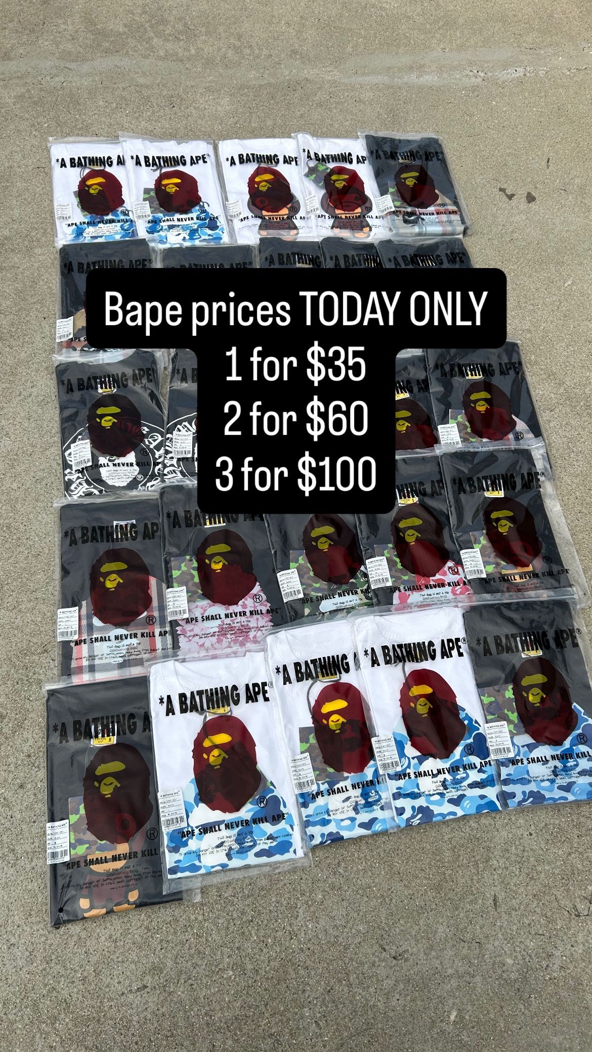 Bape Tees