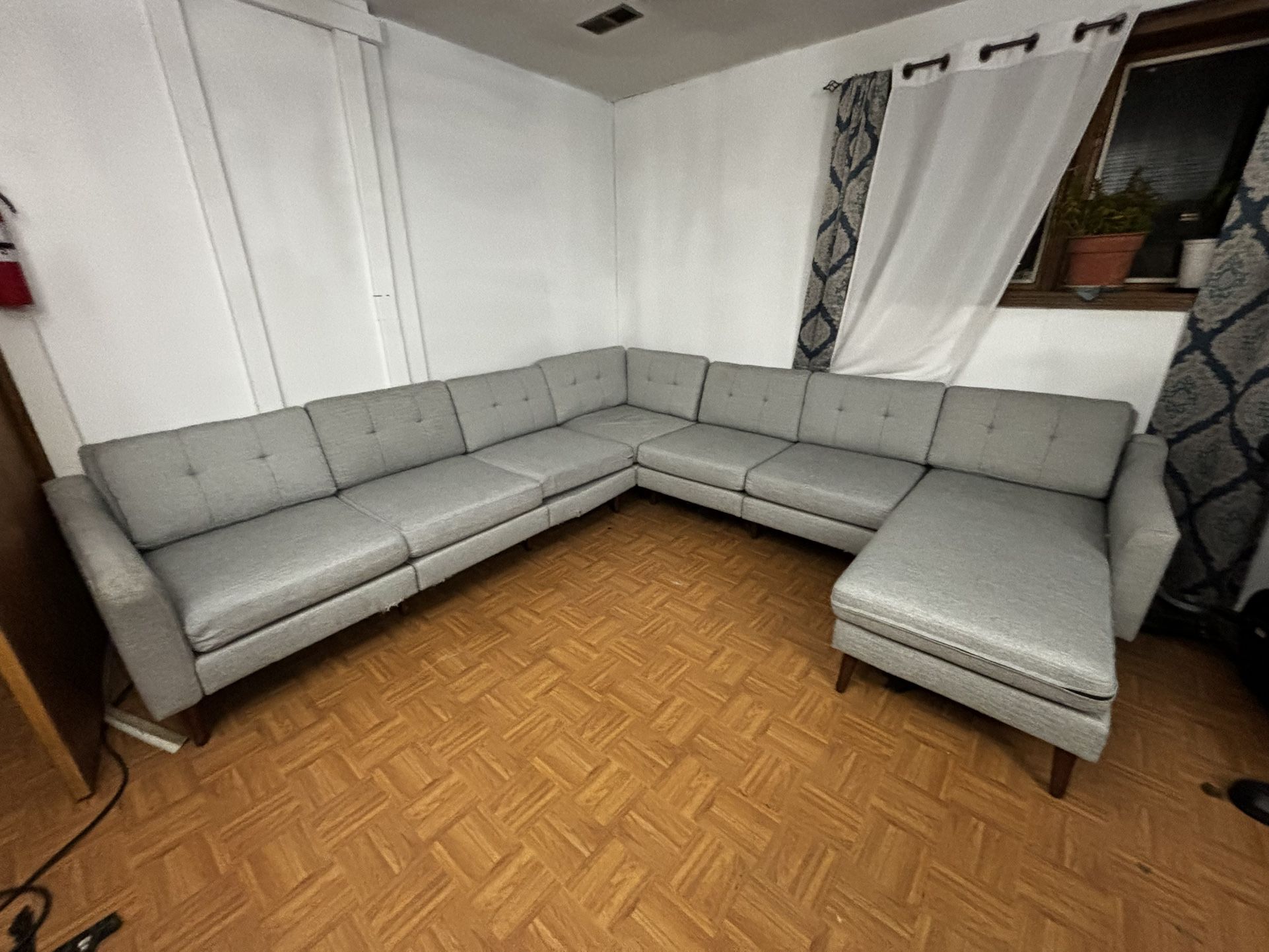 Modular Modern Gray Sectional Sofa *FREE curbside Delivery