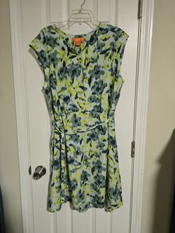 Joe Fresh XL: Neon Abstract Print Shirtdress