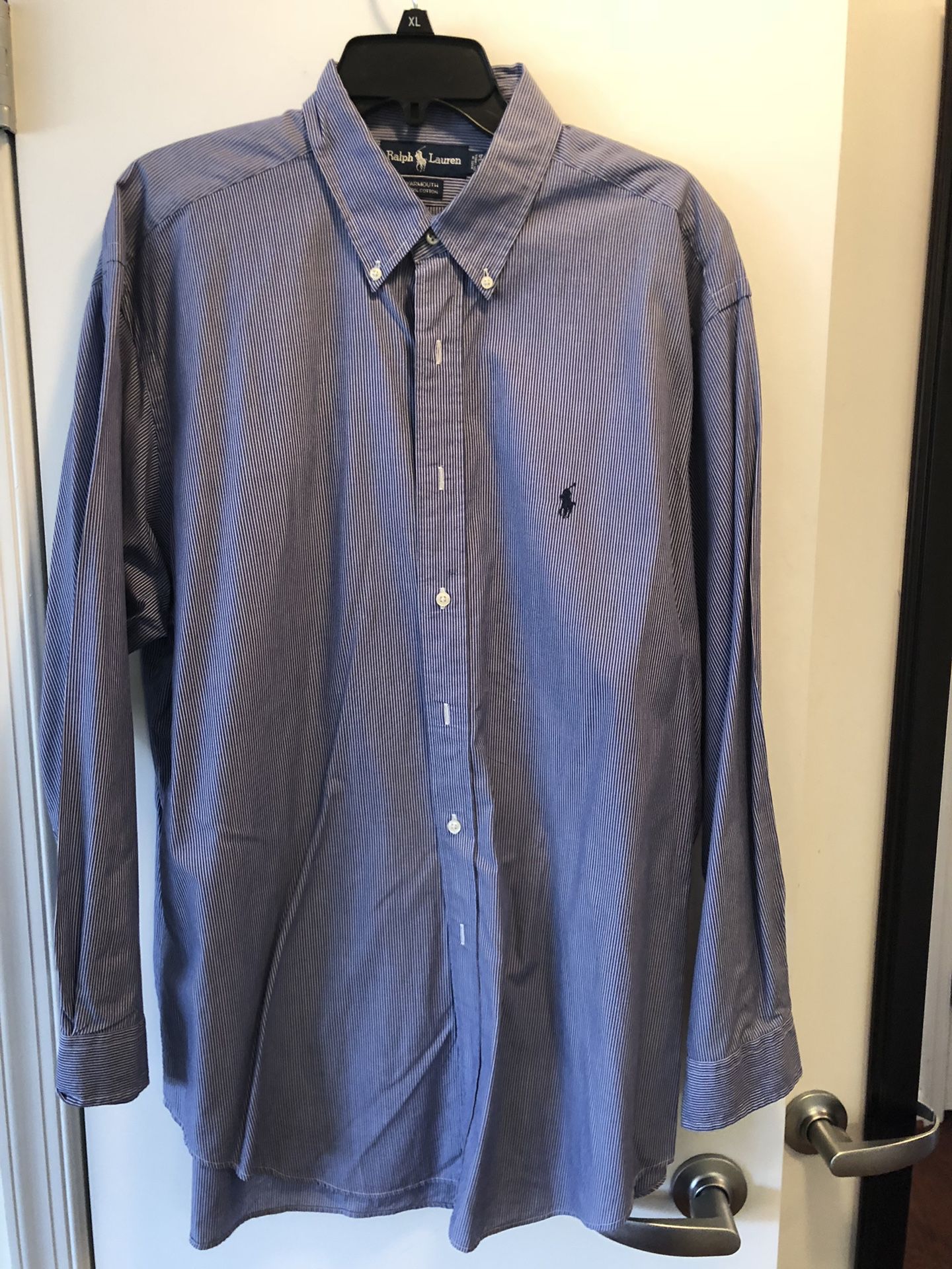 4 Ralph Lauren Polo Men’s Dress Shirts, 17-34/35