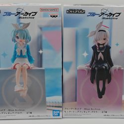 Banpresto "Monitor Top Figure" collectible figures from the game Blue Archive.