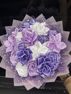 Lilac roses + plumerias