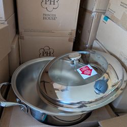 Cacerola Ancha 6 Qts Tri -Ply