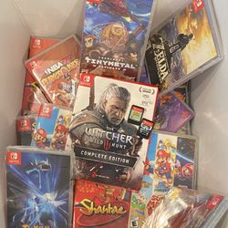 WHOLESALE Nintendo Switch Game Cartridge Lot -POKÉMON ZELDA SHANTAE MARIO3D LUMO.+more