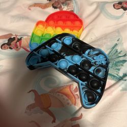Blue And Black Gaming Pop It And Rainbow Among Us 
