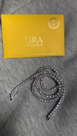 Moissanite Tennis Chain GRA S925