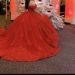 Red Quinceanera Dress