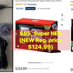 $85, Nintendo Super NES