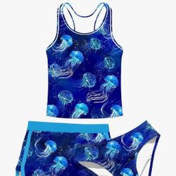 New 3 PIECE Bathing Suit. Size For 11 y.o. See Photos. Great Price. Cash And Pickup Only