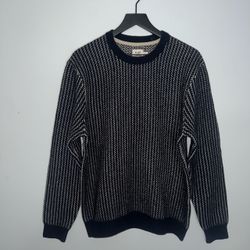 Flint & Tinder Nordic Merino Wool Crewneck Sweater Mens Large Navy Alpine Blue
