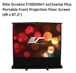 Elite Screens F100XWH1 ez cinema Plus Portable Front Projection Floor Screen (49 × 87.2").