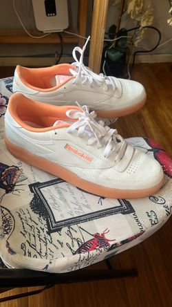 Reebok Club C Low-Top Sneakers White Orange