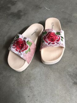 Cute Pink Platform Sandals, SIZE 5.5