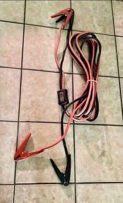 Heavy Duty 2-Gauge Jumper Cables (20 Ft) w/ Digital Voltmeter - ULINE