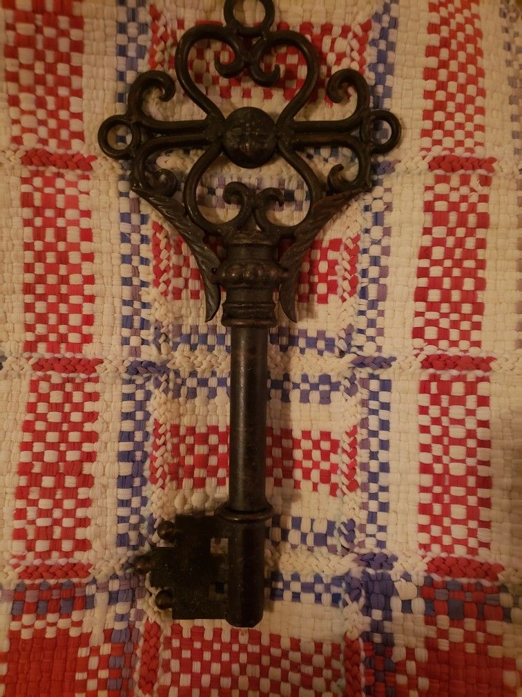 Ornate metal key Vintage