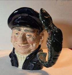 Vintage 1967 Royal Doulton Lobster Man Toby Character Mug D6617 Large 7.5”