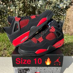 Air Jordan 4 Red Thunder Size 10 DS New