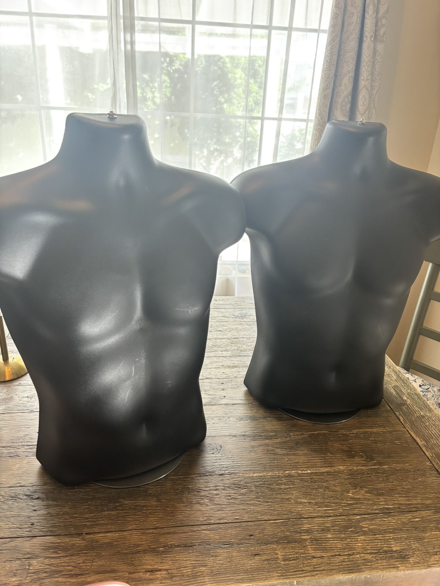 2 Male Mannequin Torsos