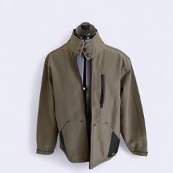 Dickies Storm Mens Size M Brown Jacket Coat Mock Stretch Zip Workwear