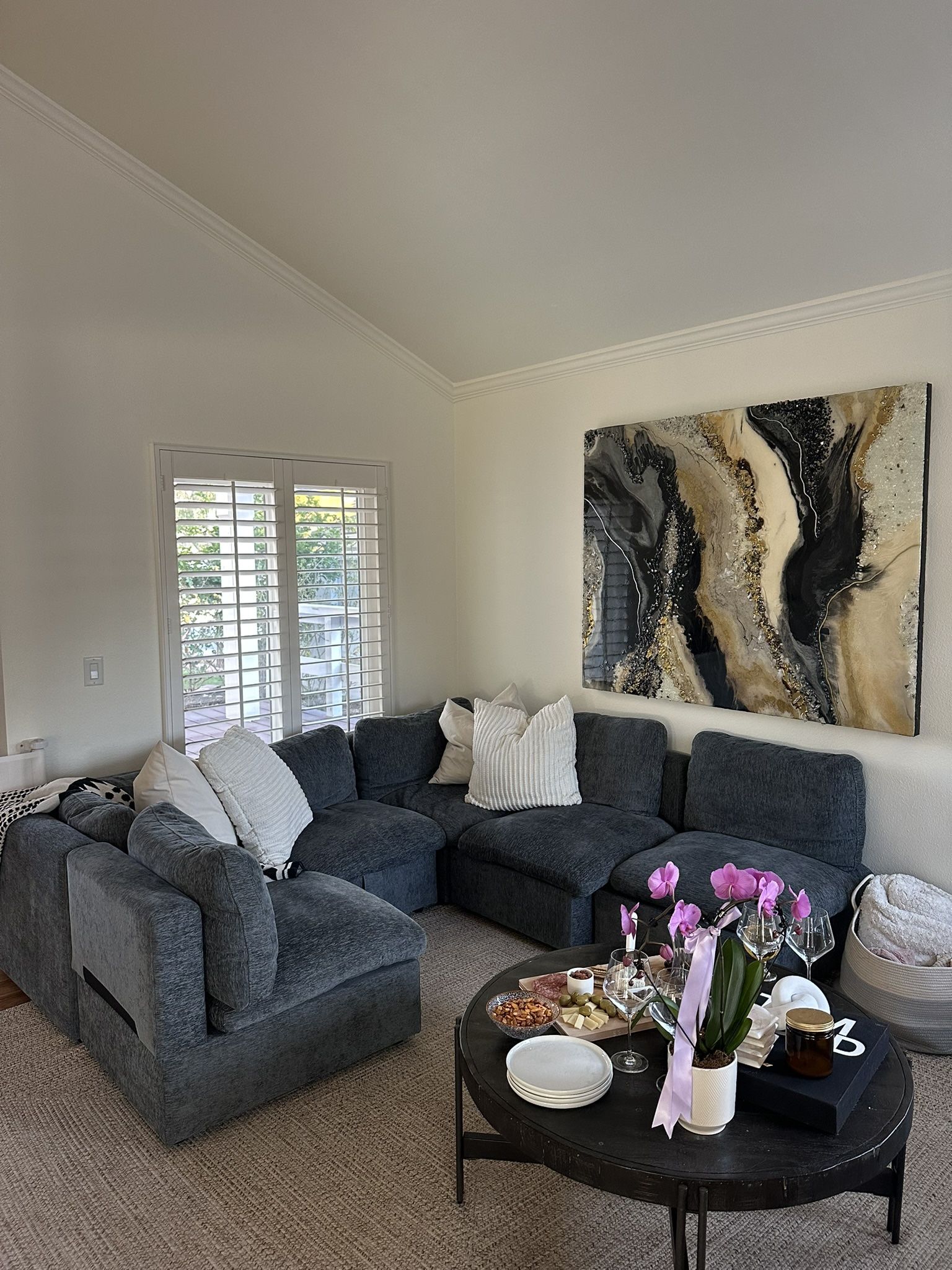Grey Modular Sectional Sleeper Sofa