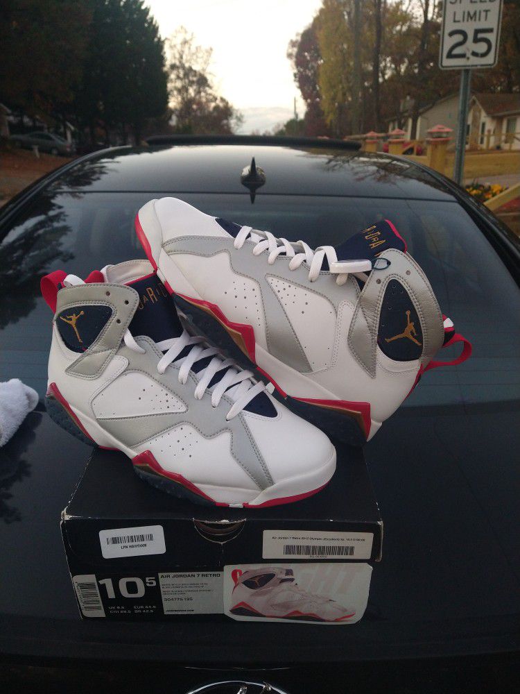 $300.Local pickup size 10.5 only. 2012 Air Jordan 7 Olympic With Original Box Worn Twice Only 