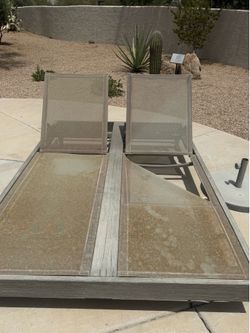 West Elm Double Chaise Lounger – FREE, Needs TLC