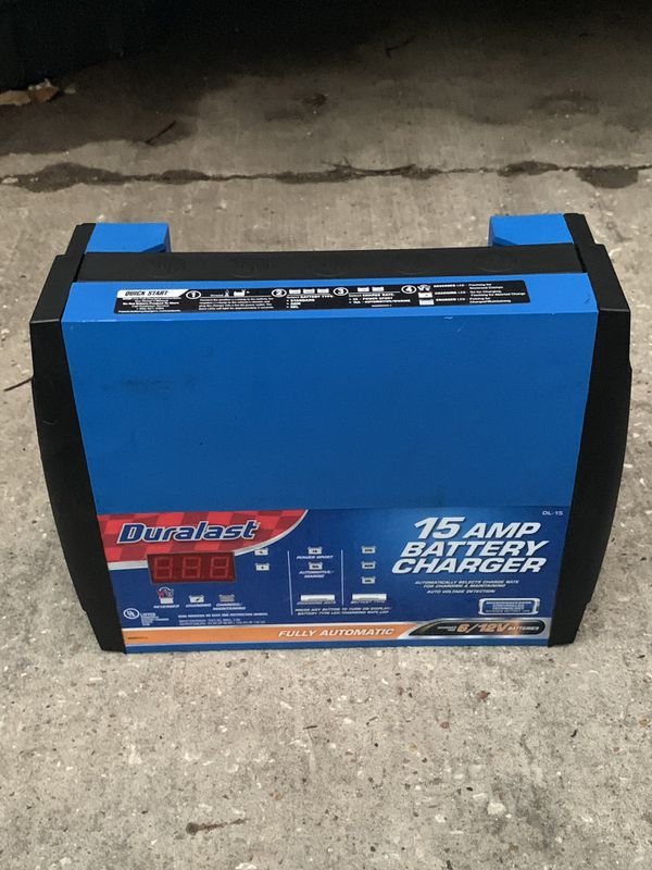 Duralast 15 Amp Battery Charger Fully Automatic for Sale in Garland, TX