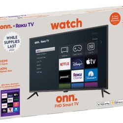 Onn. 43" Class FHD (1080p) Smart LED TV (100133209)