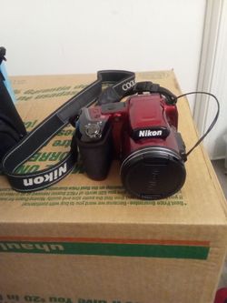 Like New Red Nikon Coolpix Digital Camera Kit - Complete Bundle!