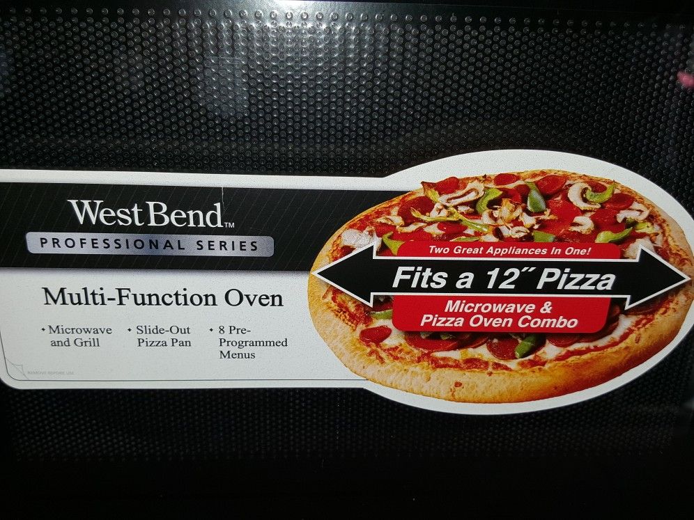 WESTBEND MICROWAVE PIZZA OVEN PROFESSIONAL SERIES 1000 WATTS 1.1-CU-FT