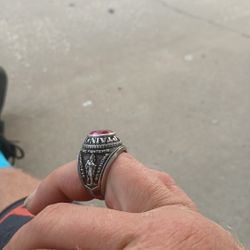 Silver Ring From Fire Department