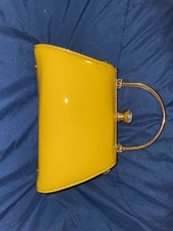 Women’s Mustard Yellow Patent Handbag
