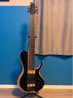 Ibanez Bass Workshop BTB866SC 6-string Bass Guitar - Weathered Black Low Gloss