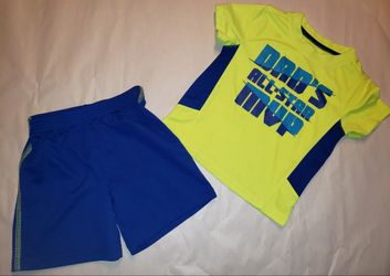 HEALTHTEX BOYS TOP AND SHORTS SIZE 2T
