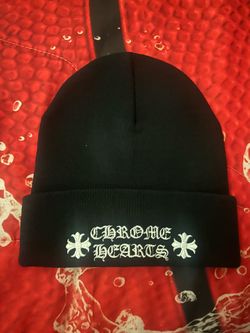 Chrome Hearts logo embroidered beanie -(Black) 100% Authentic Buy now fast ship