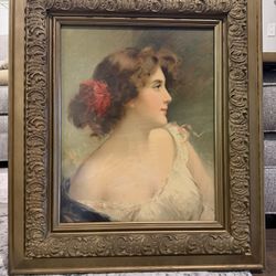 Ornate Framed Portrait Art Print
