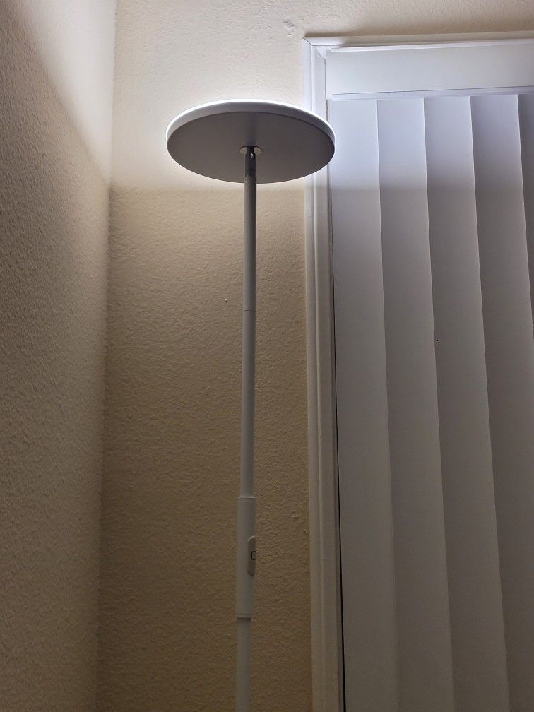 Floor Lamps Adjustable Lighting(1 Black 1 White)