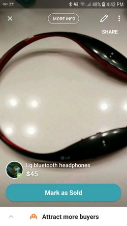 Lg Harmon kardon bluetooth headphones