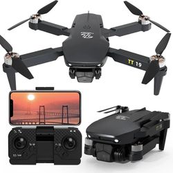 Drone with 1080P HD Camera, Obstacle Avoidance, Brushless Motor,  FPV Foldable Mini Quadcopter, 3D Flips Altitude Hold, Propeller Guards