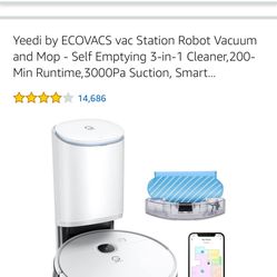 Yeedi Robot Vacuum and Mop. Amazon 